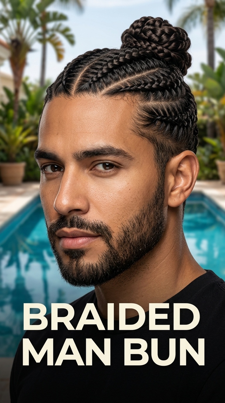 Braided Man Bun
