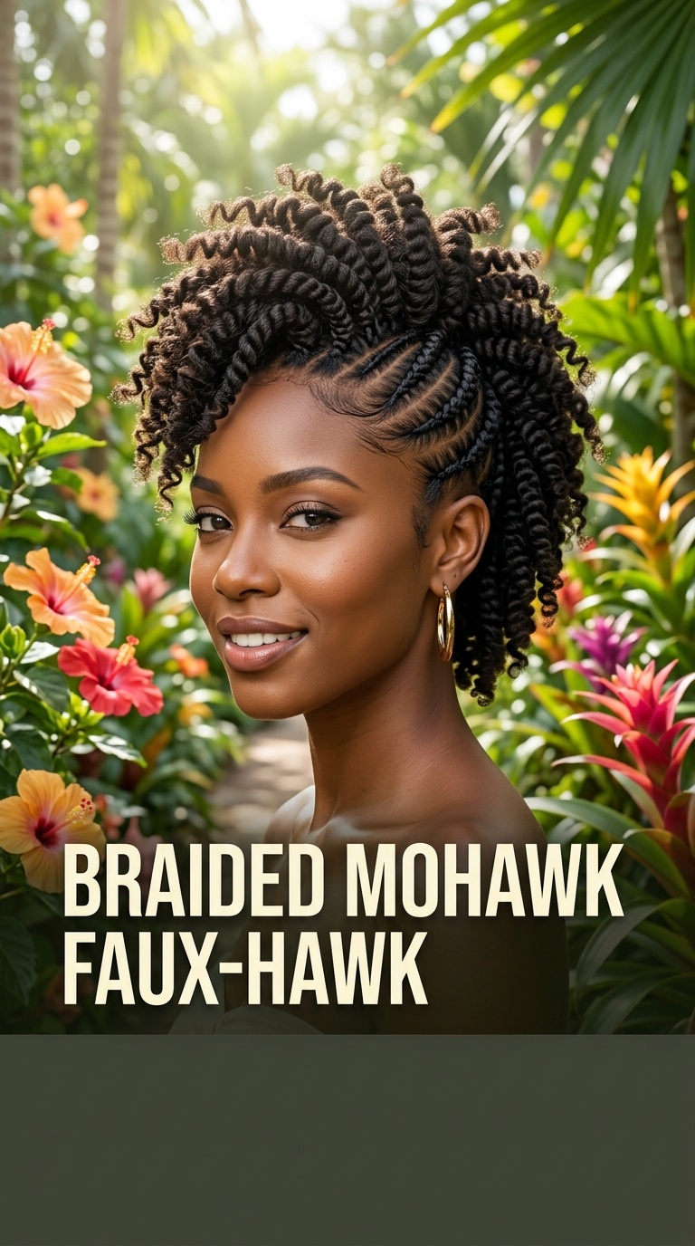 Braided Mohawk Faux-Hawk