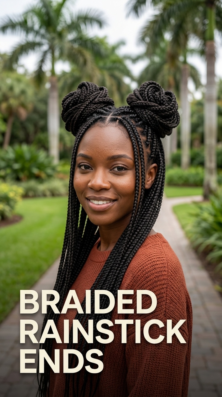 Braided Rainstick Ends