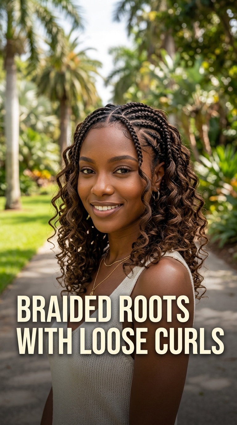 Braided Roots with Loose Curls