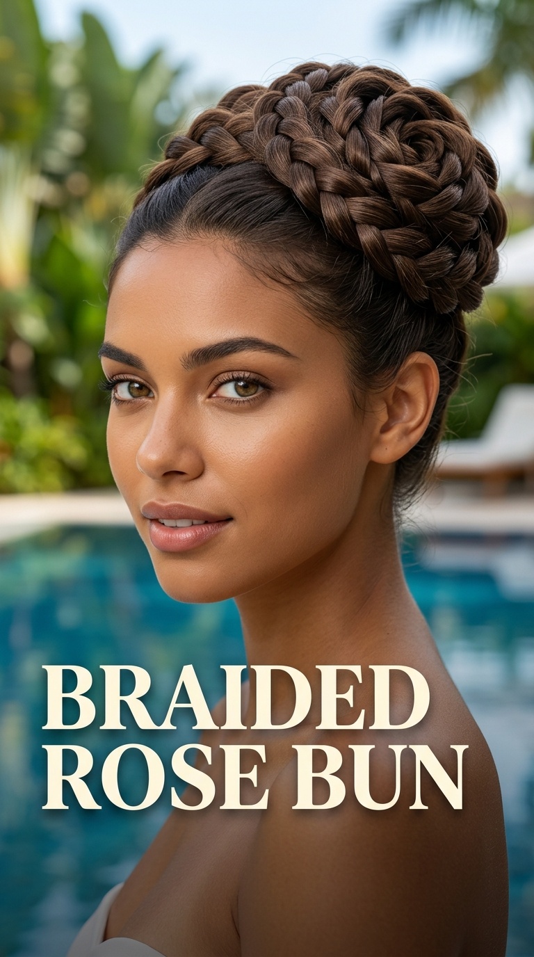 Braided Rose Bun