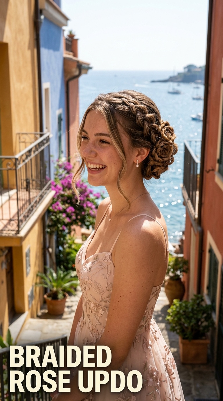 Braided Rose Updo