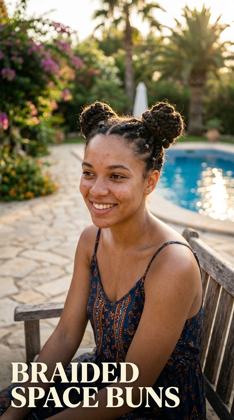 Braided Space Buns