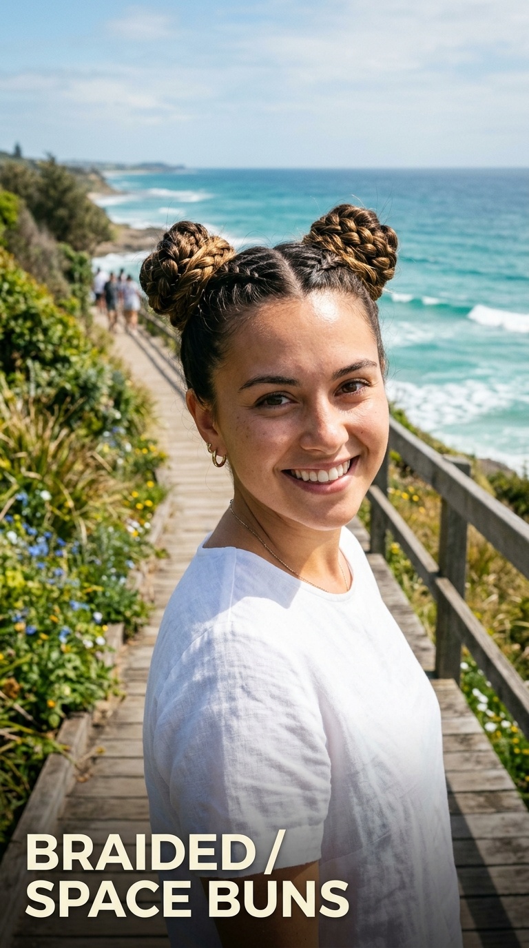 Braided Space Buns