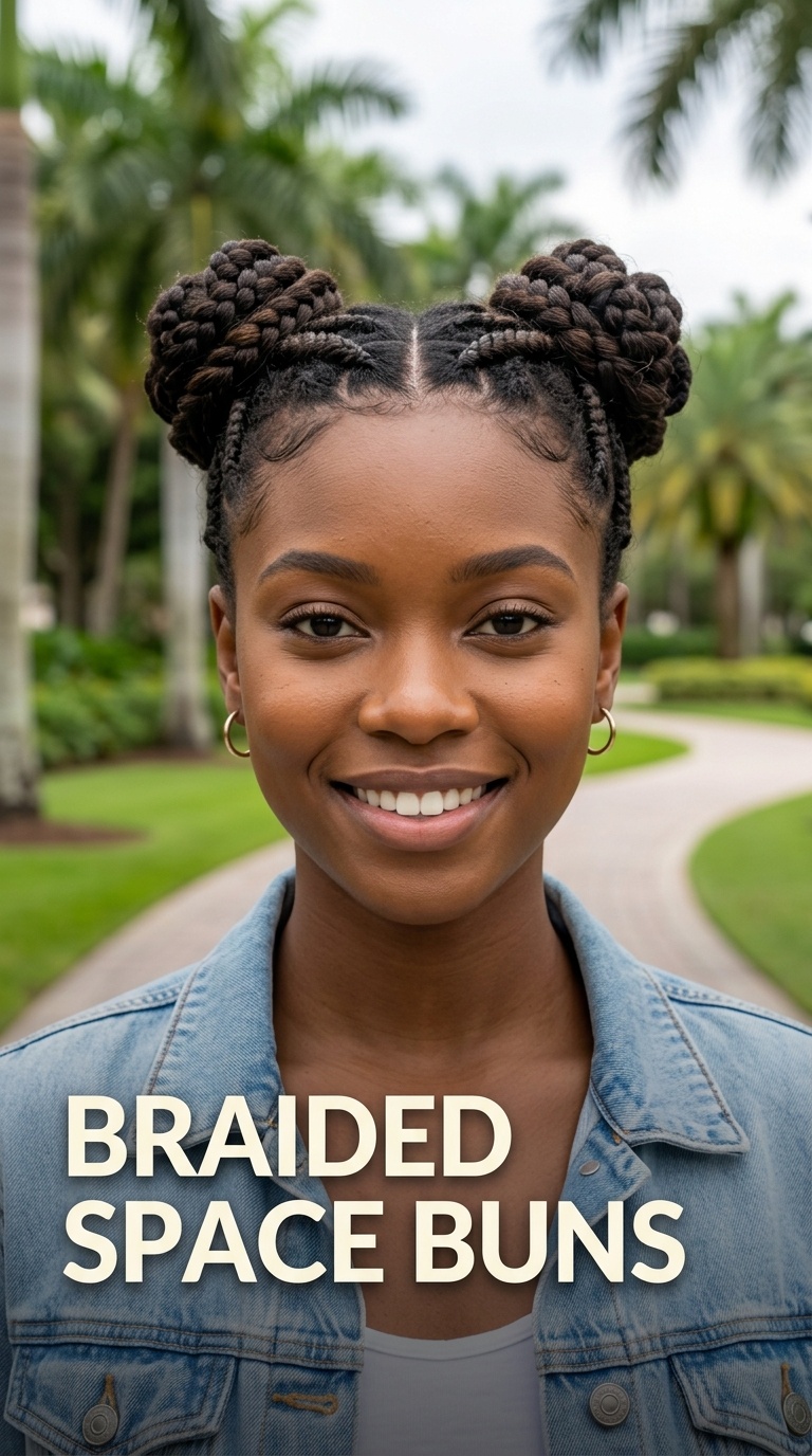Braided Space Buns
