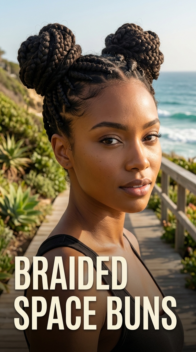 Braided Space Buns