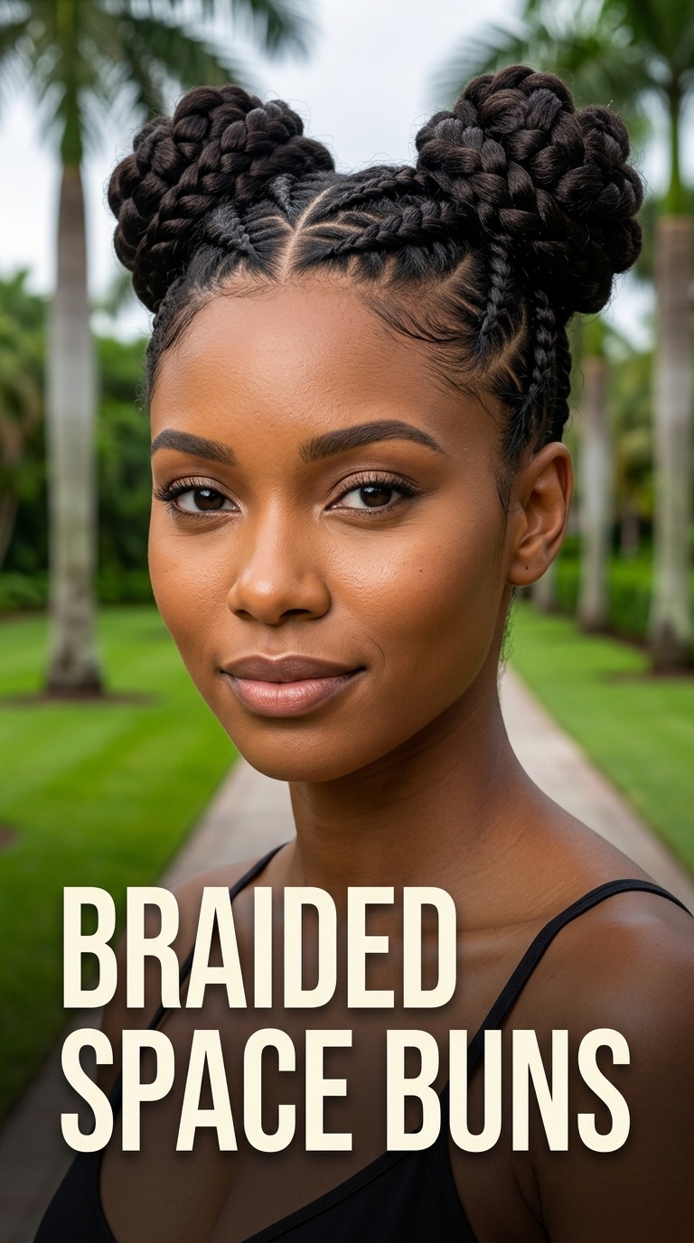 Braided Space Buns