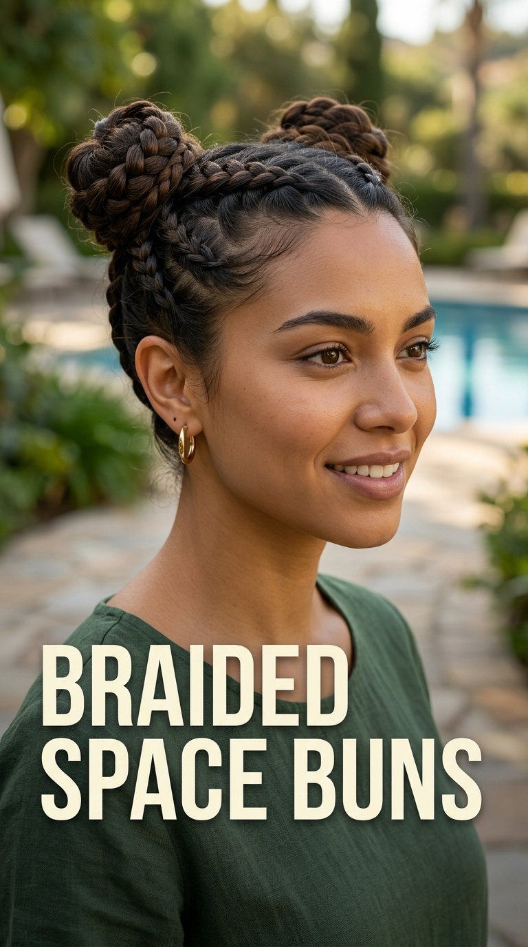 Braided Space Buns