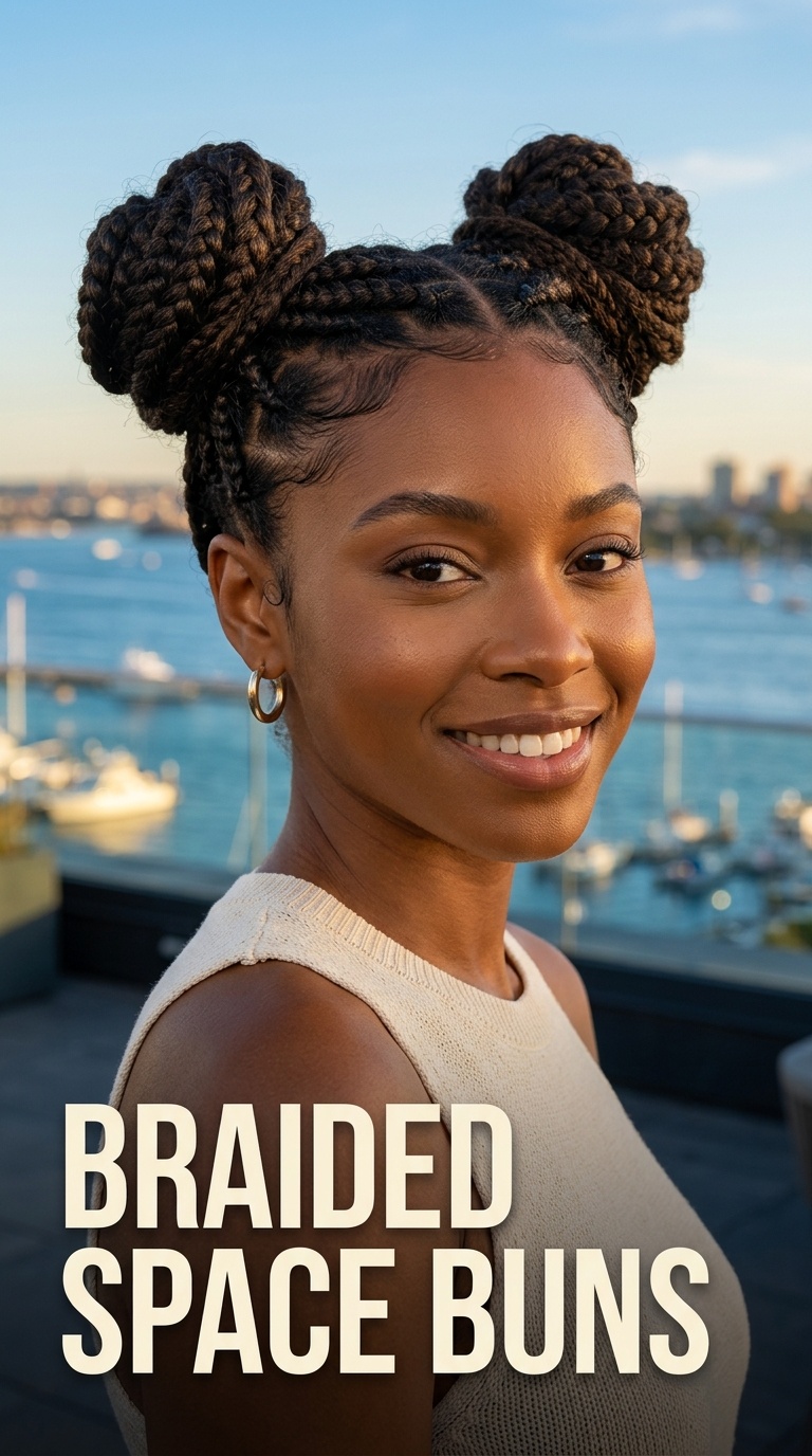 Braided Space Buns