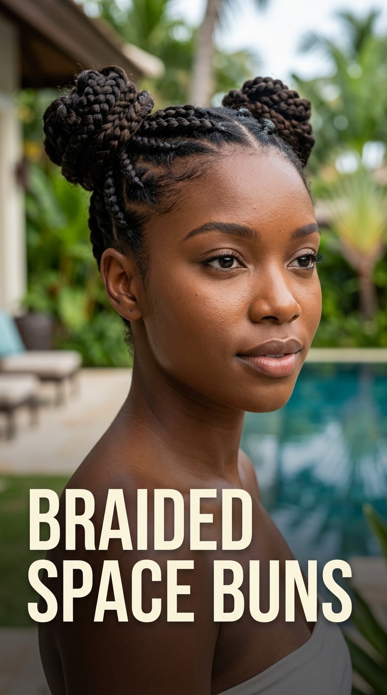 Braided Space Buns