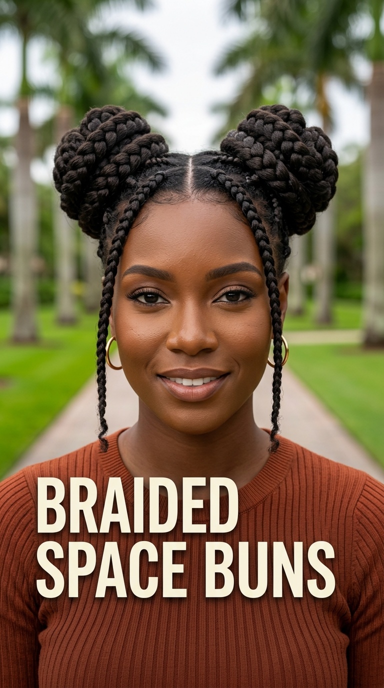Braided Space Buns