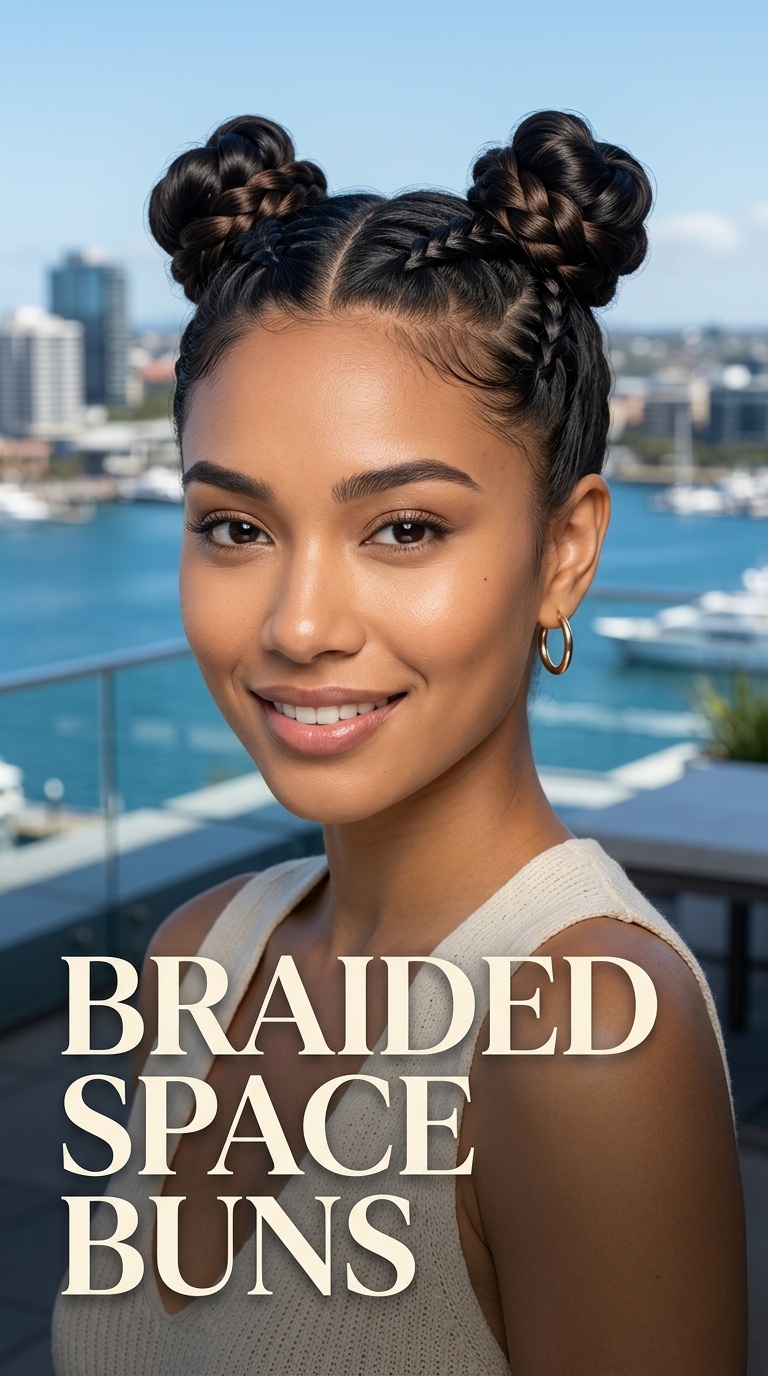 Braided Space Buns