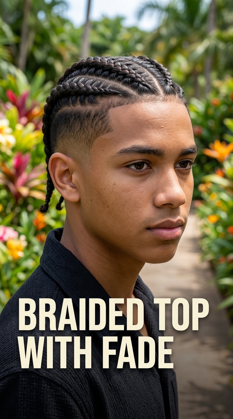 Braided Top with Fade
