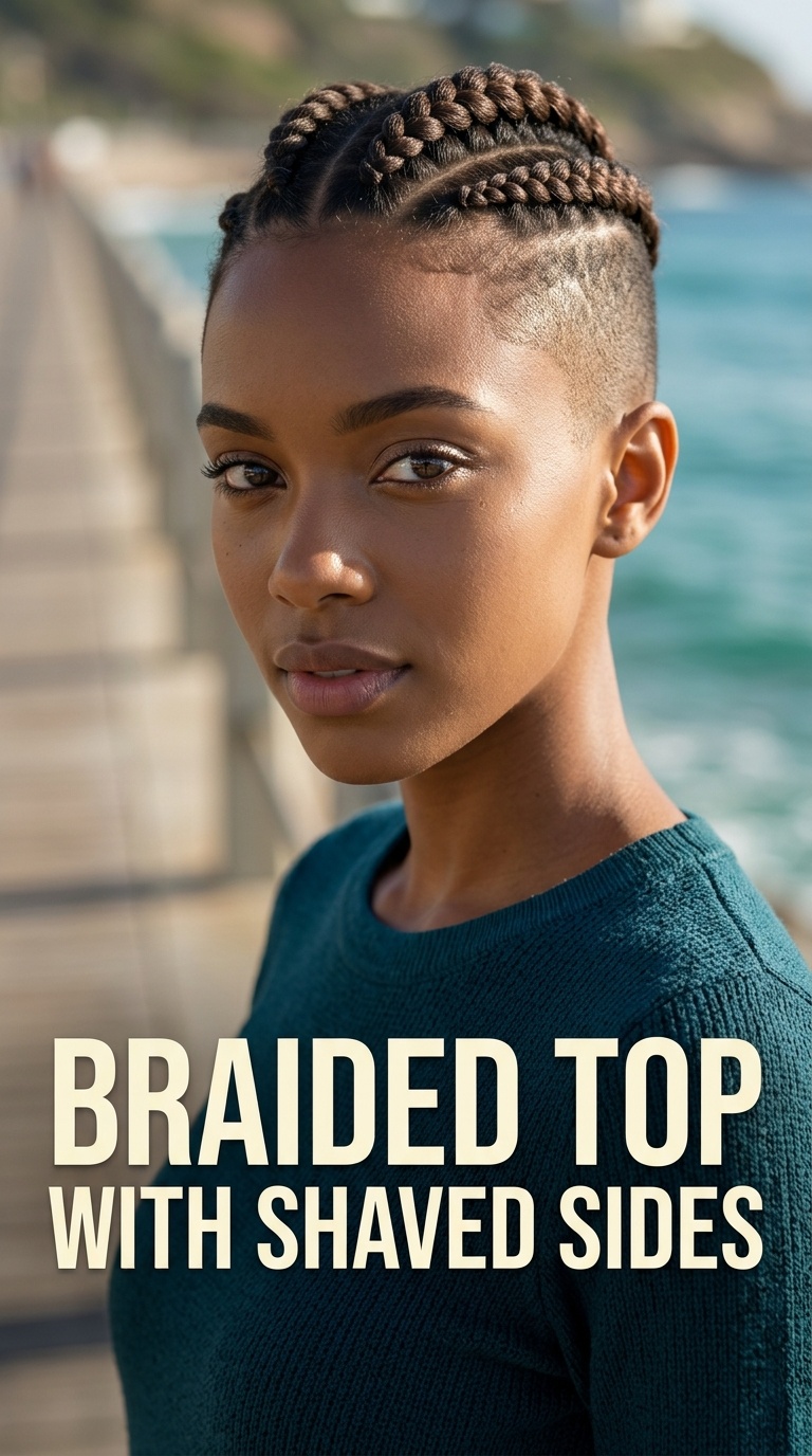 Braided Top with Shaved Sides