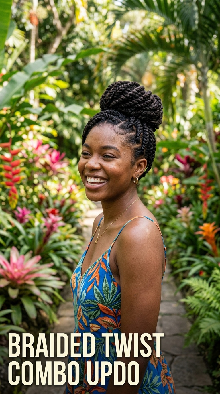 Braided Twist Combo Updo