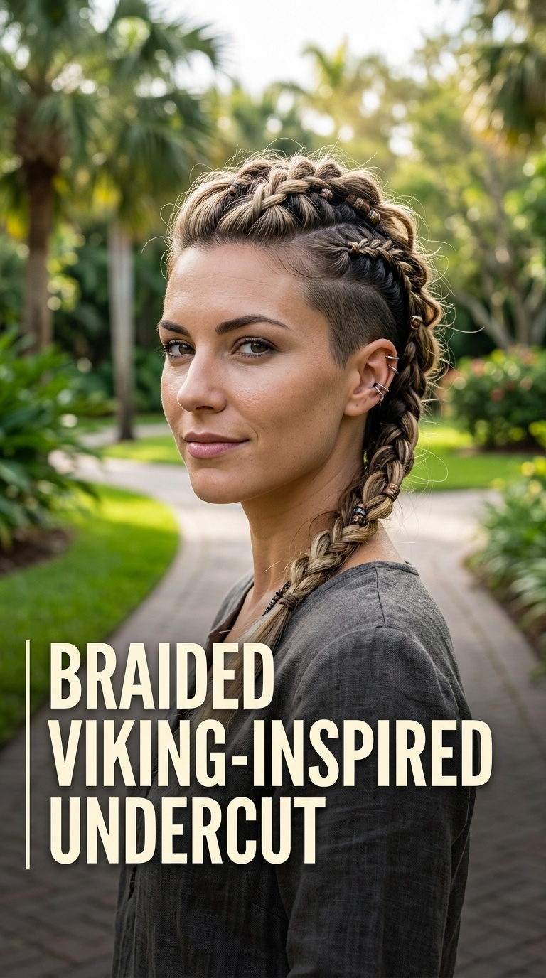 Braided Viking-Inspired Undercut