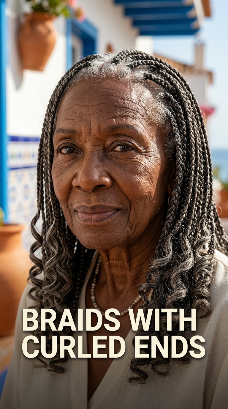 Braids with Curled Ends