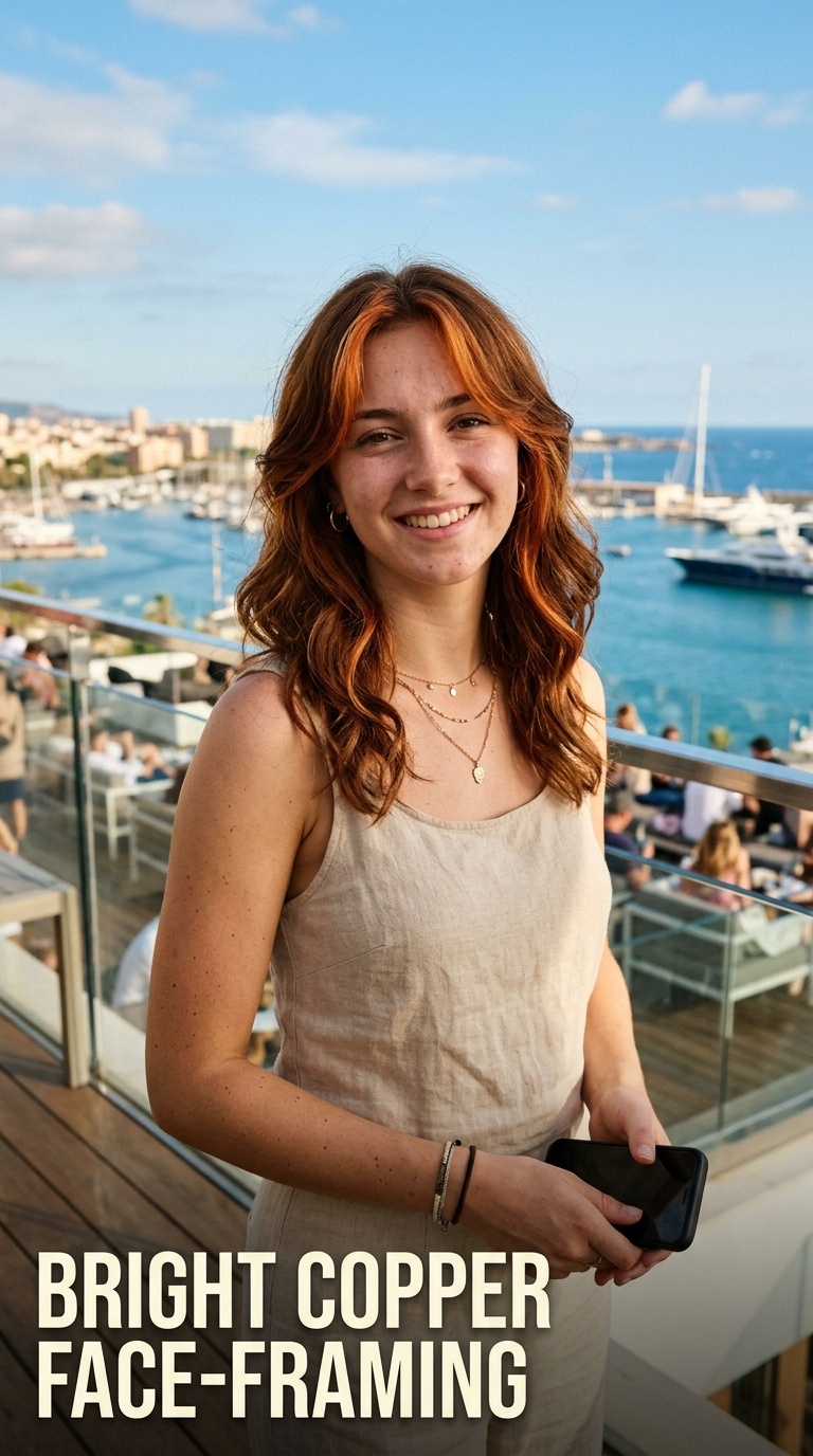 Bright Copper Face-Framing