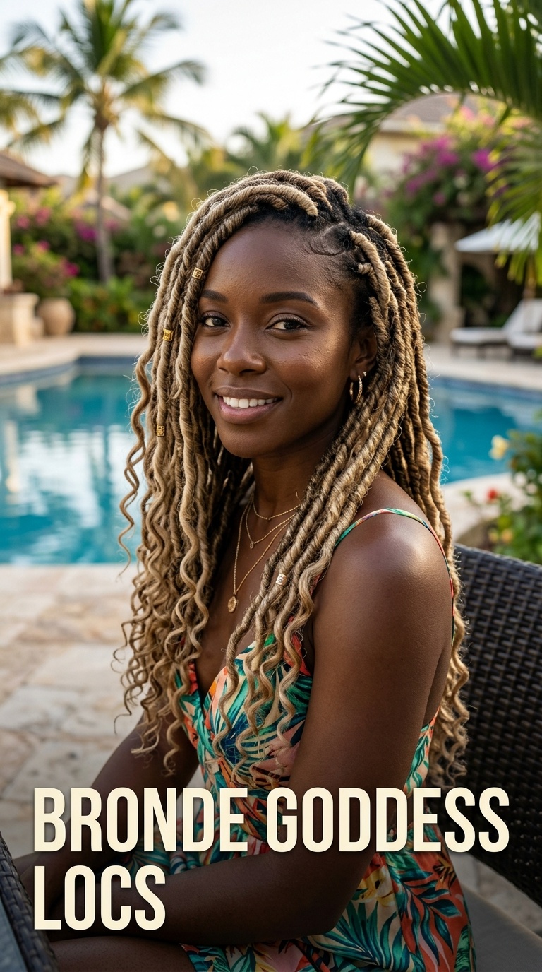 Bronde Goddess Locs