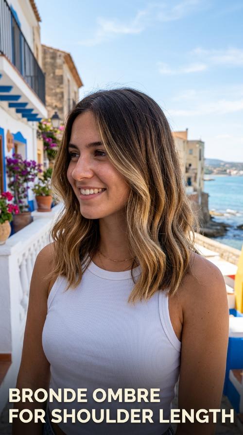 Bronde Ombre for Shoulder Length