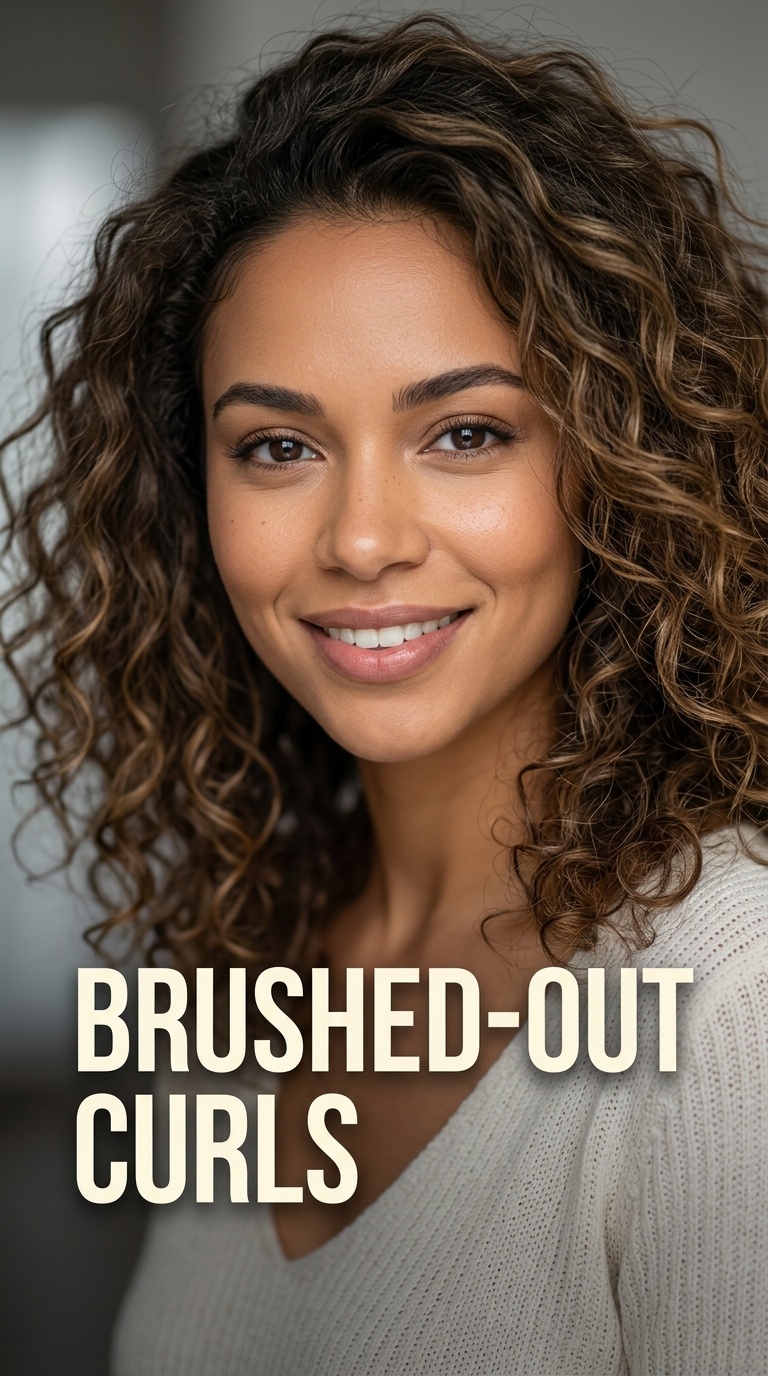 Brushed-Out Curls