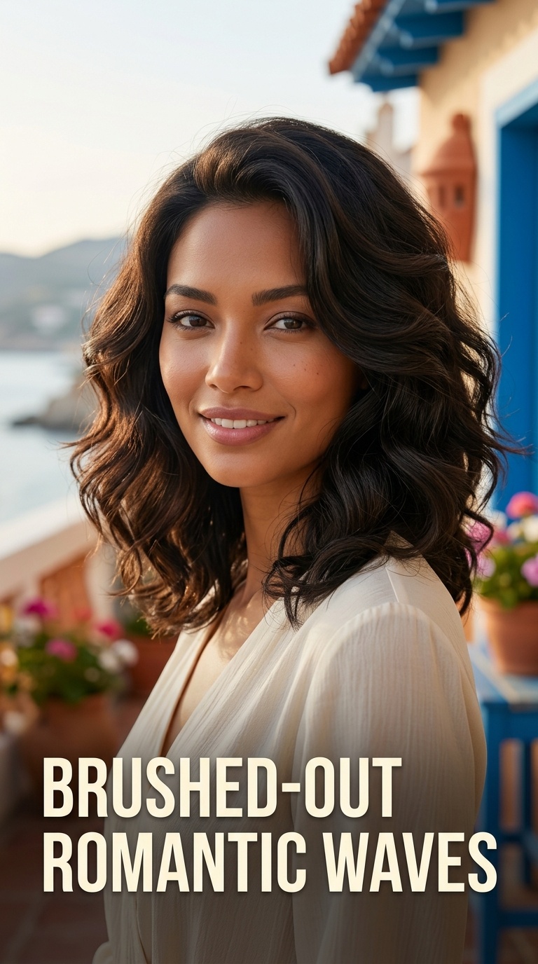 Brushed-Out Romantic Waves