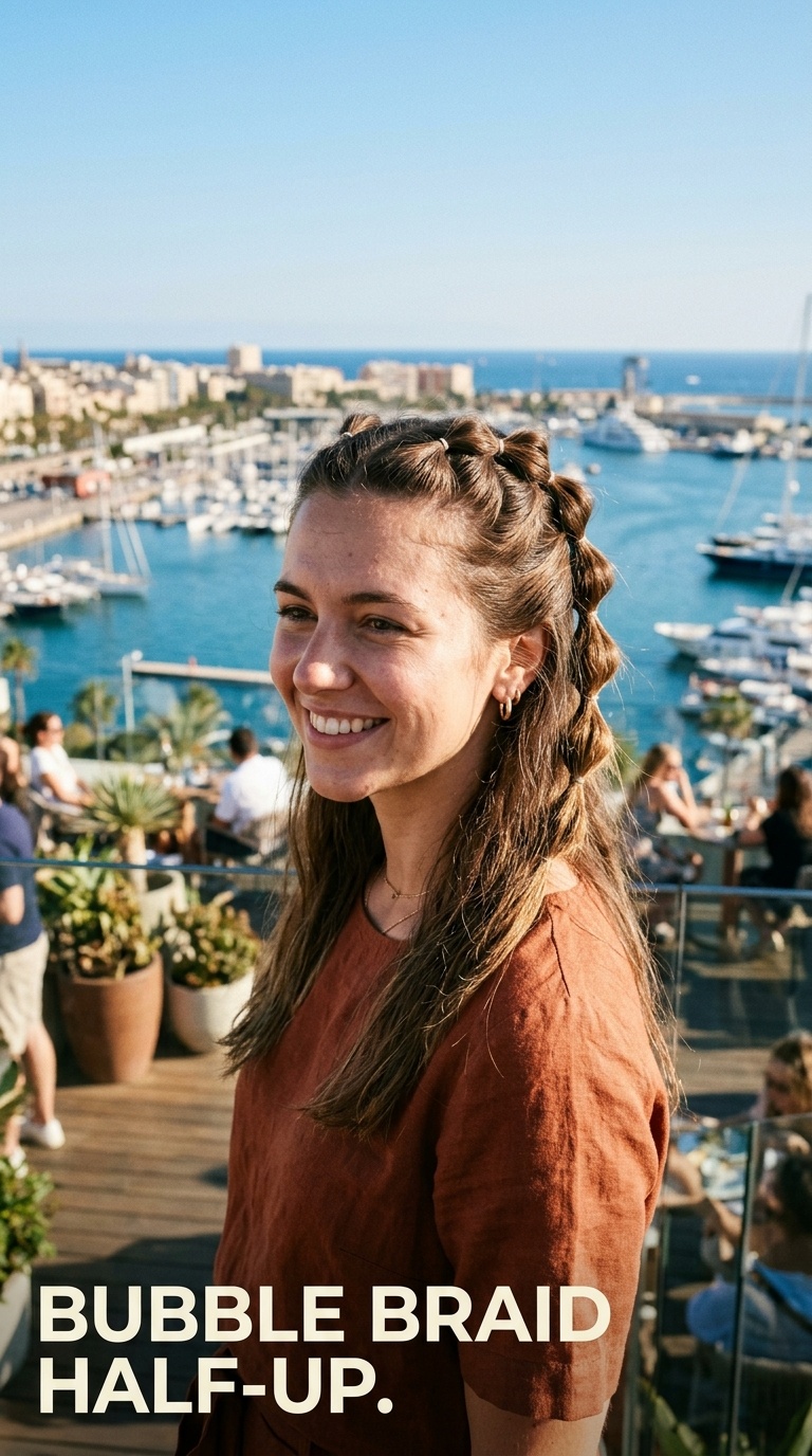 Bubble Braid Half-Up