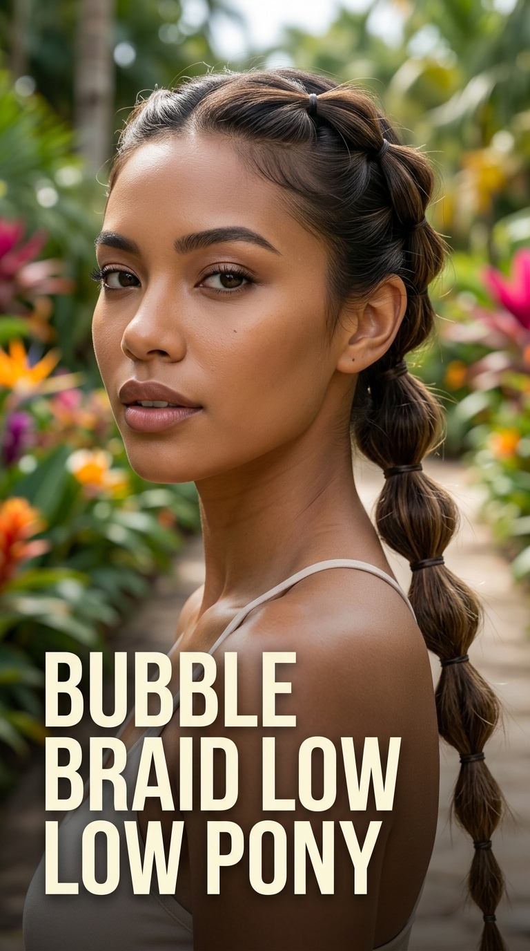 Bubble Braid Low Pony