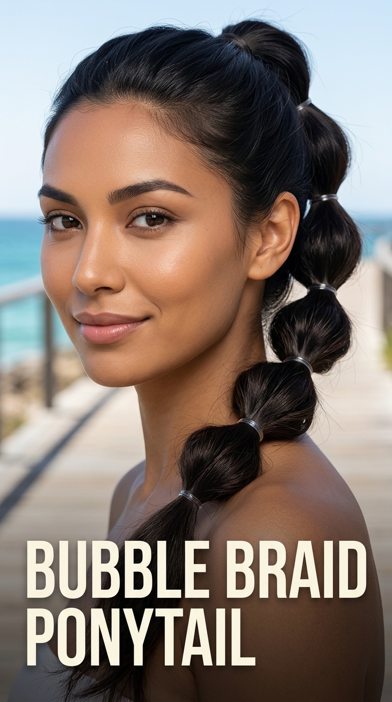 Bubble Braid Ponytail