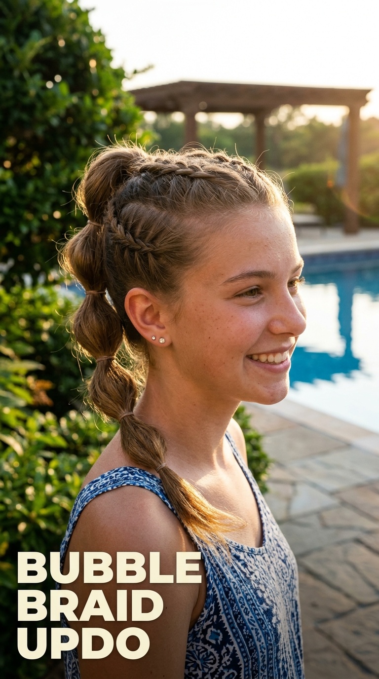 Bubble Braid Updo