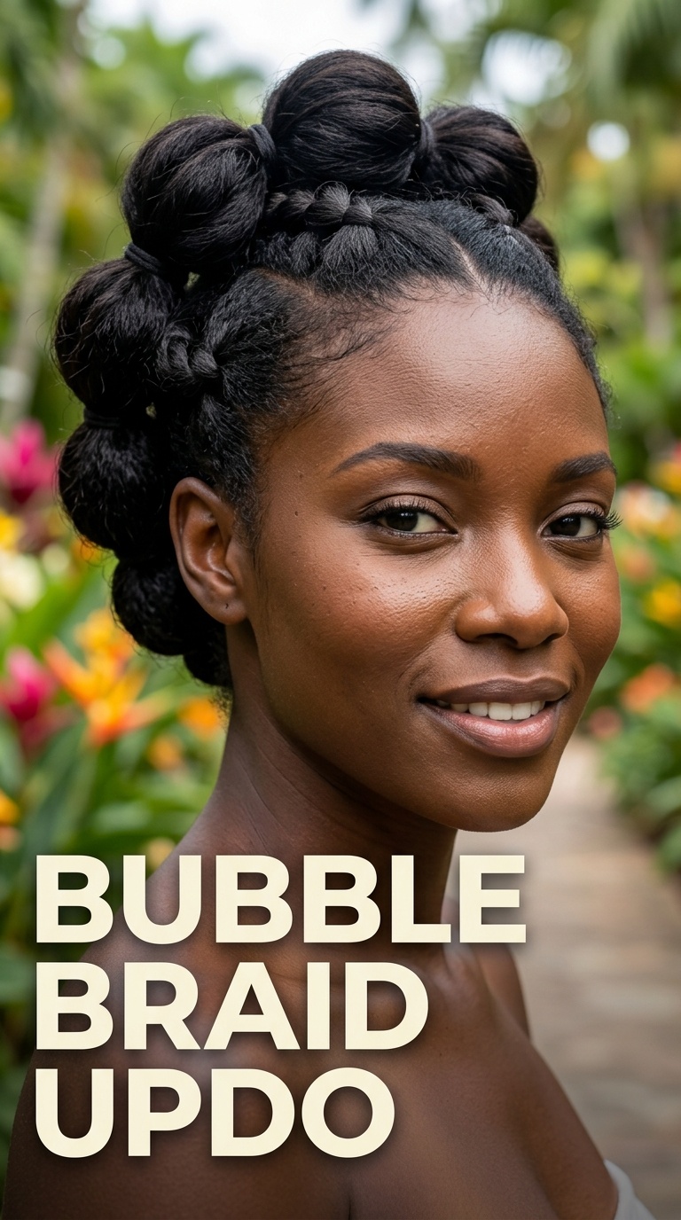 Bubble Braid Updo