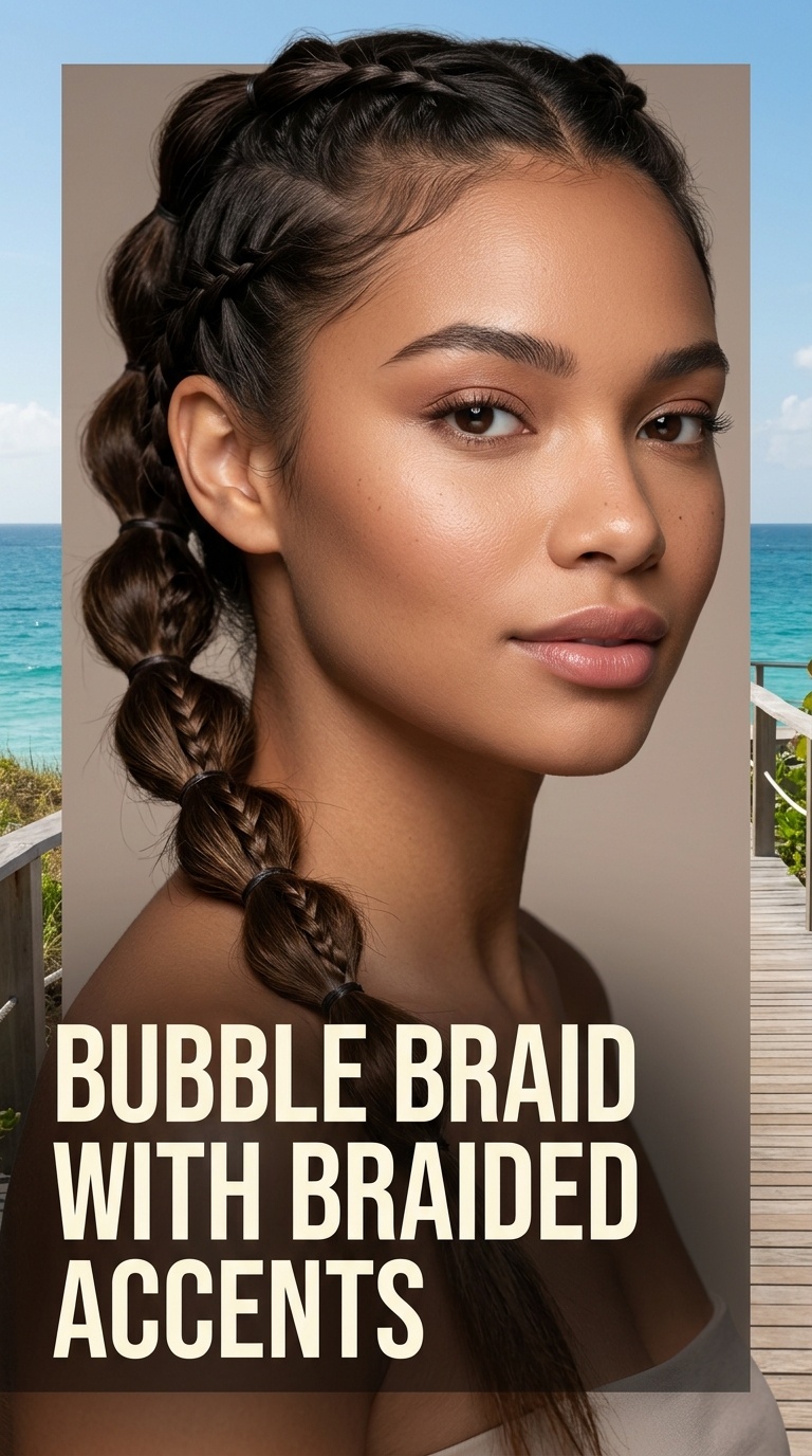 Bubble Braid with Braided Accents