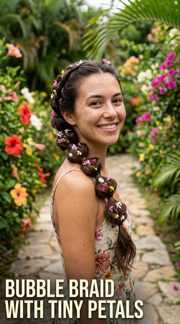 Bubble Braid with Tiny Petals