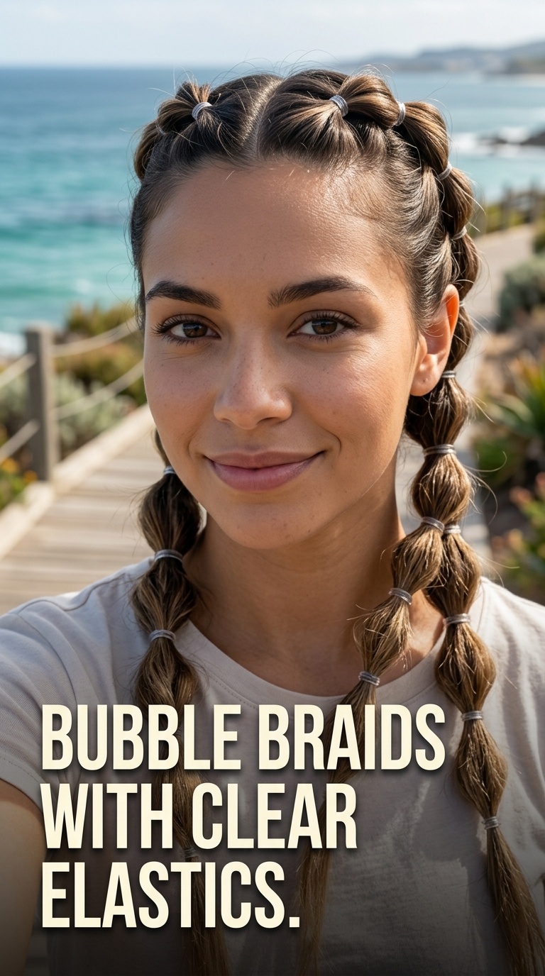 Bubble Braids with Clear Elastics