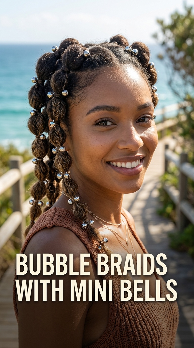 Bubble Braids with Mini Bells