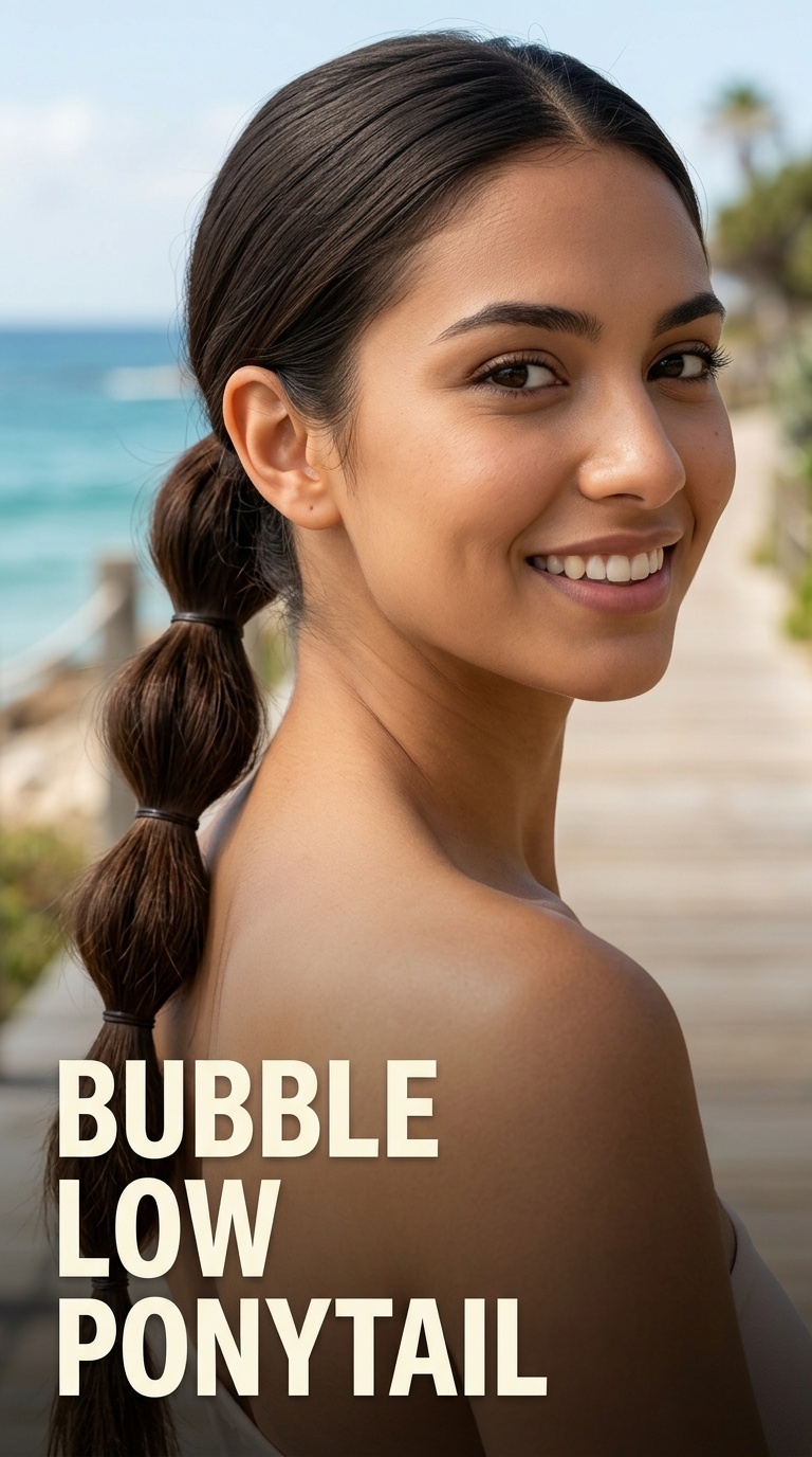Bubble Low Ponytail