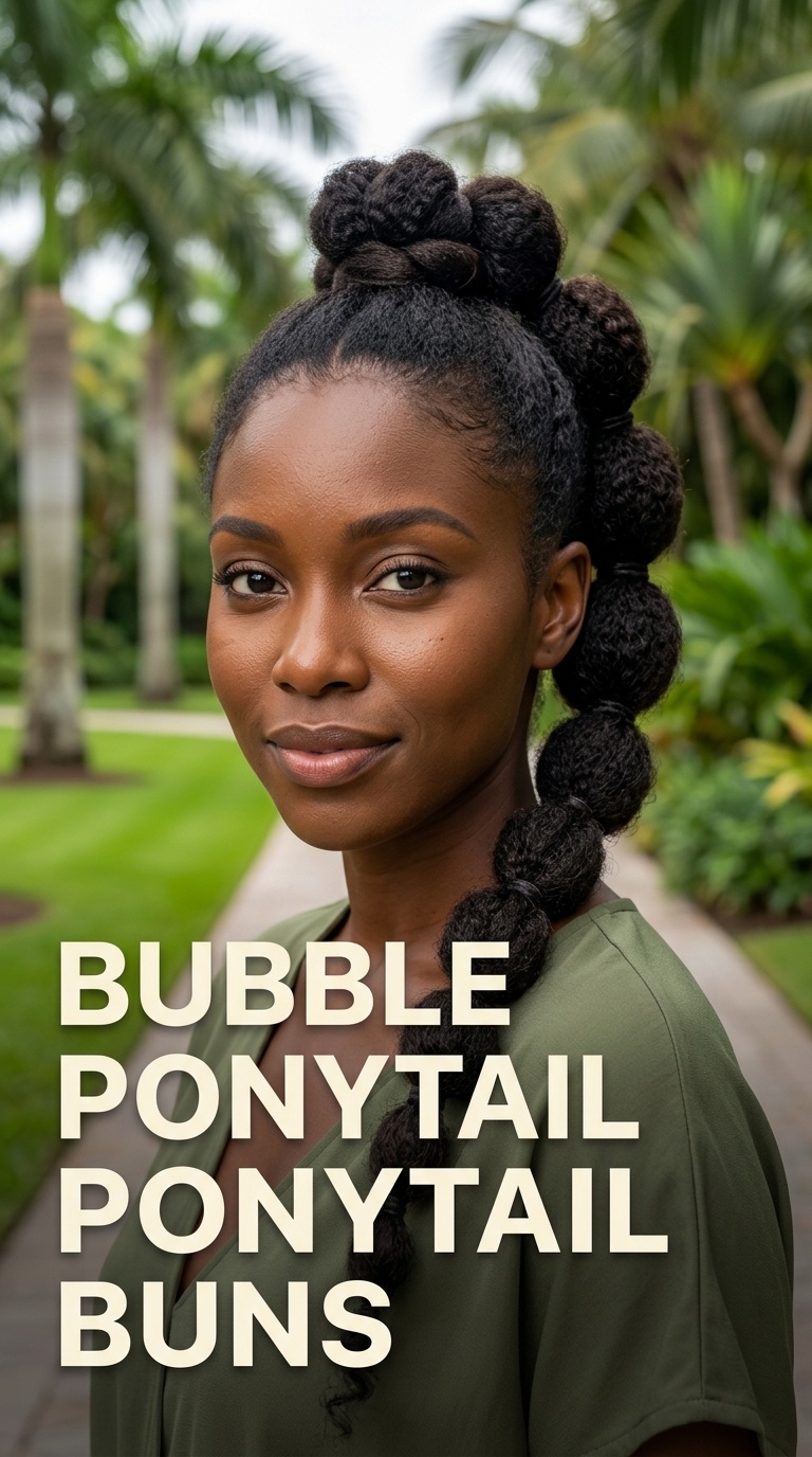 Bubble Ponytail Buns