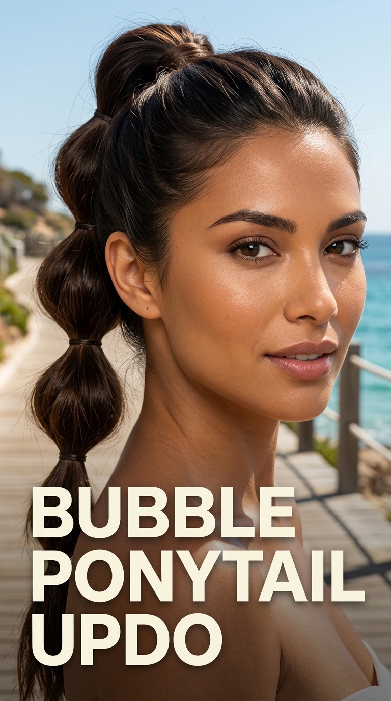 Bubble Ponytail Updo