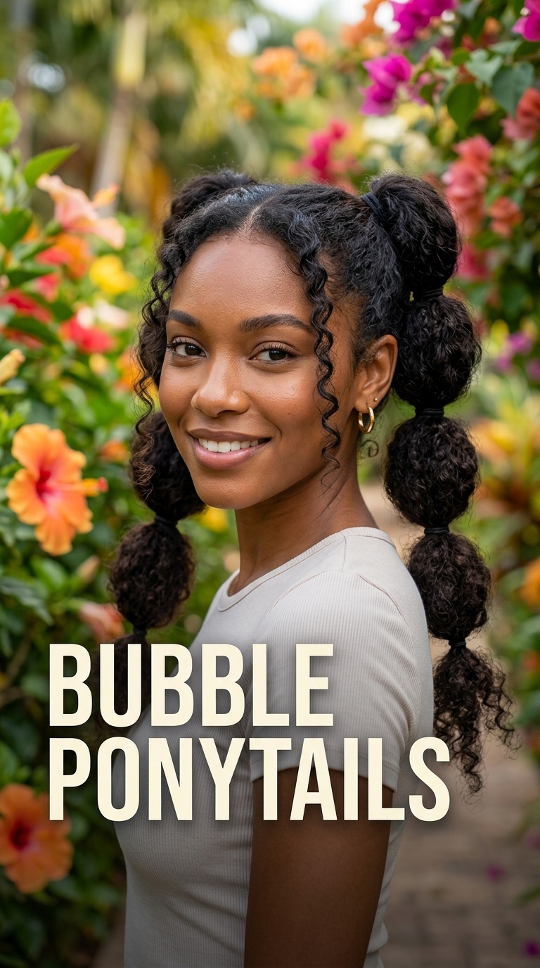 Bubble Ponytails