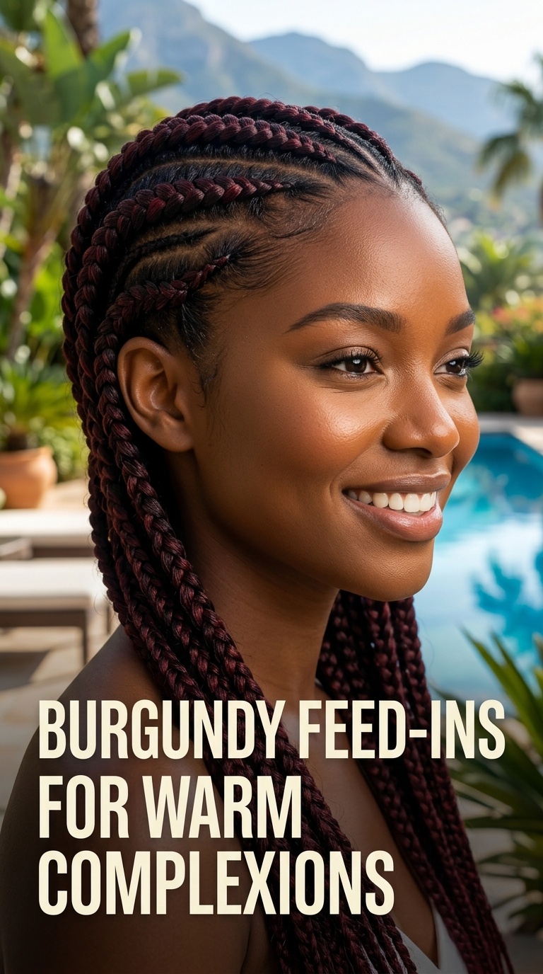 Burgundy Feed-ins for Warm Complexions