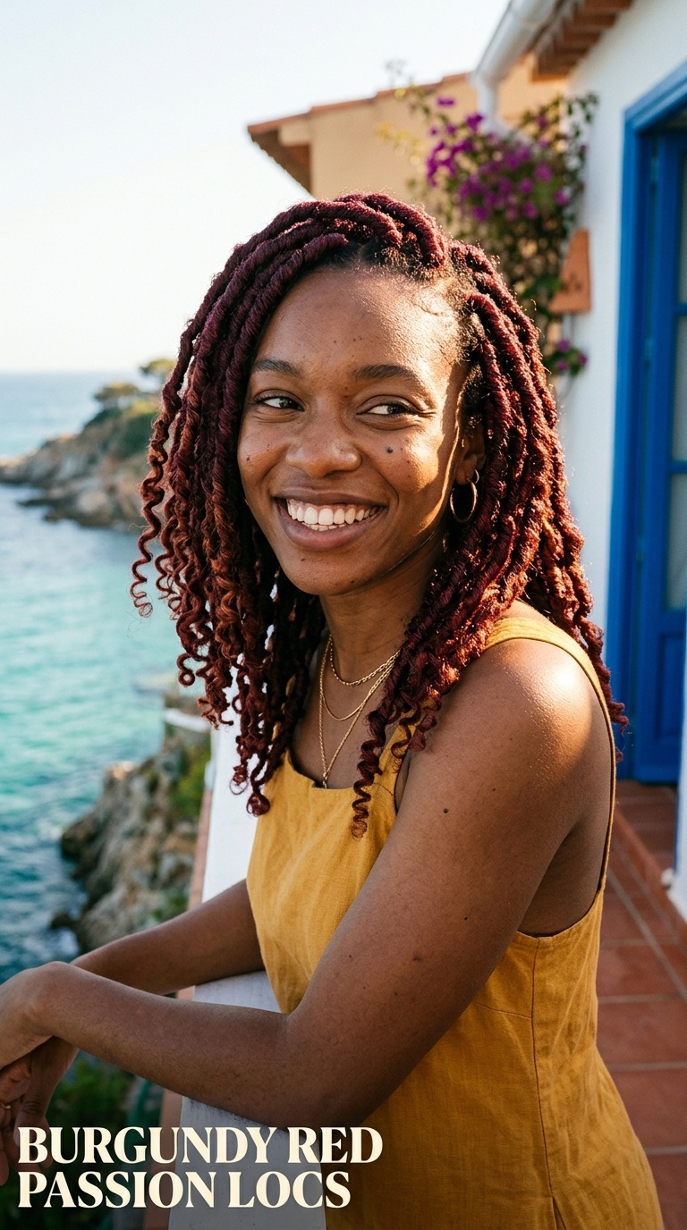 Burgundy Red Passion Locs
