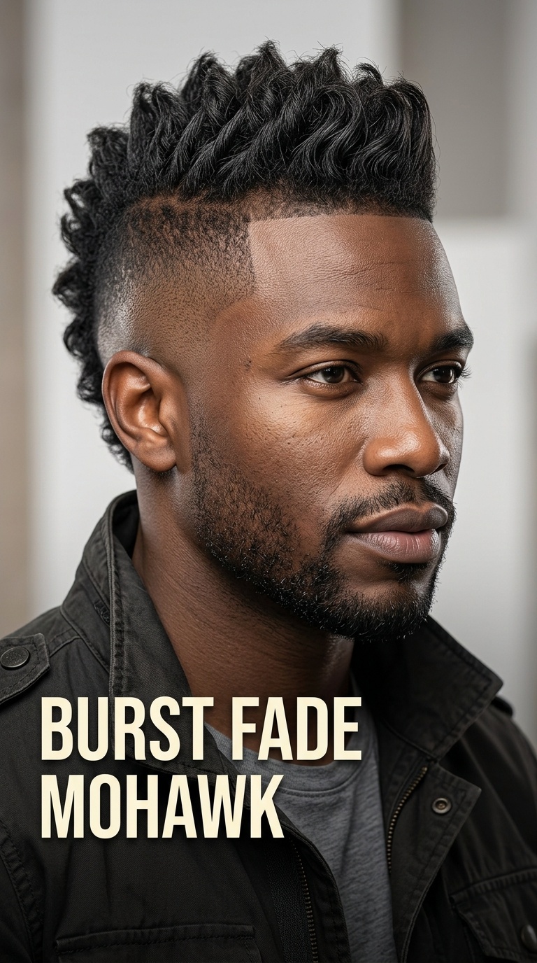 Burst Fade Mohawk