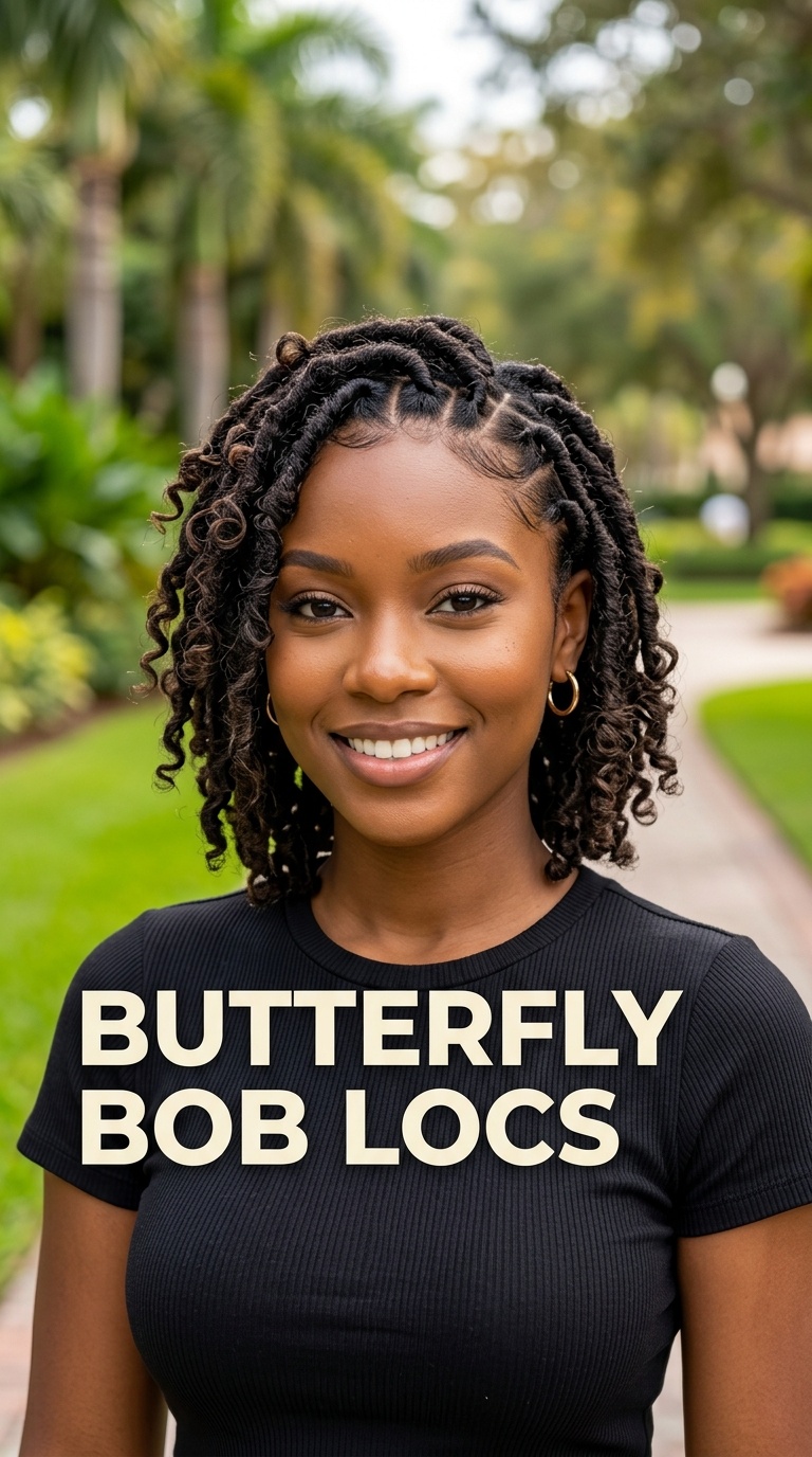 Butterfly Bob Locs