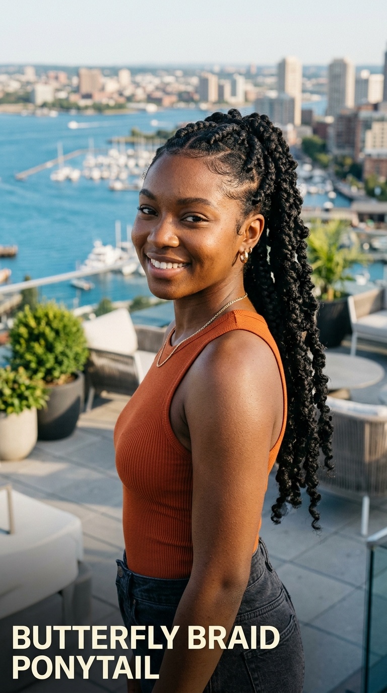 Butterfly Braid Ponytail