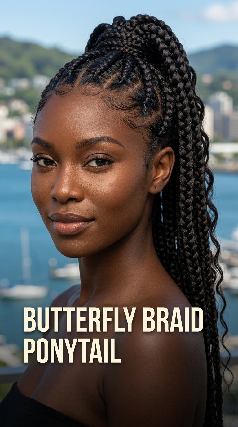 Butterfly Braid Ponytail