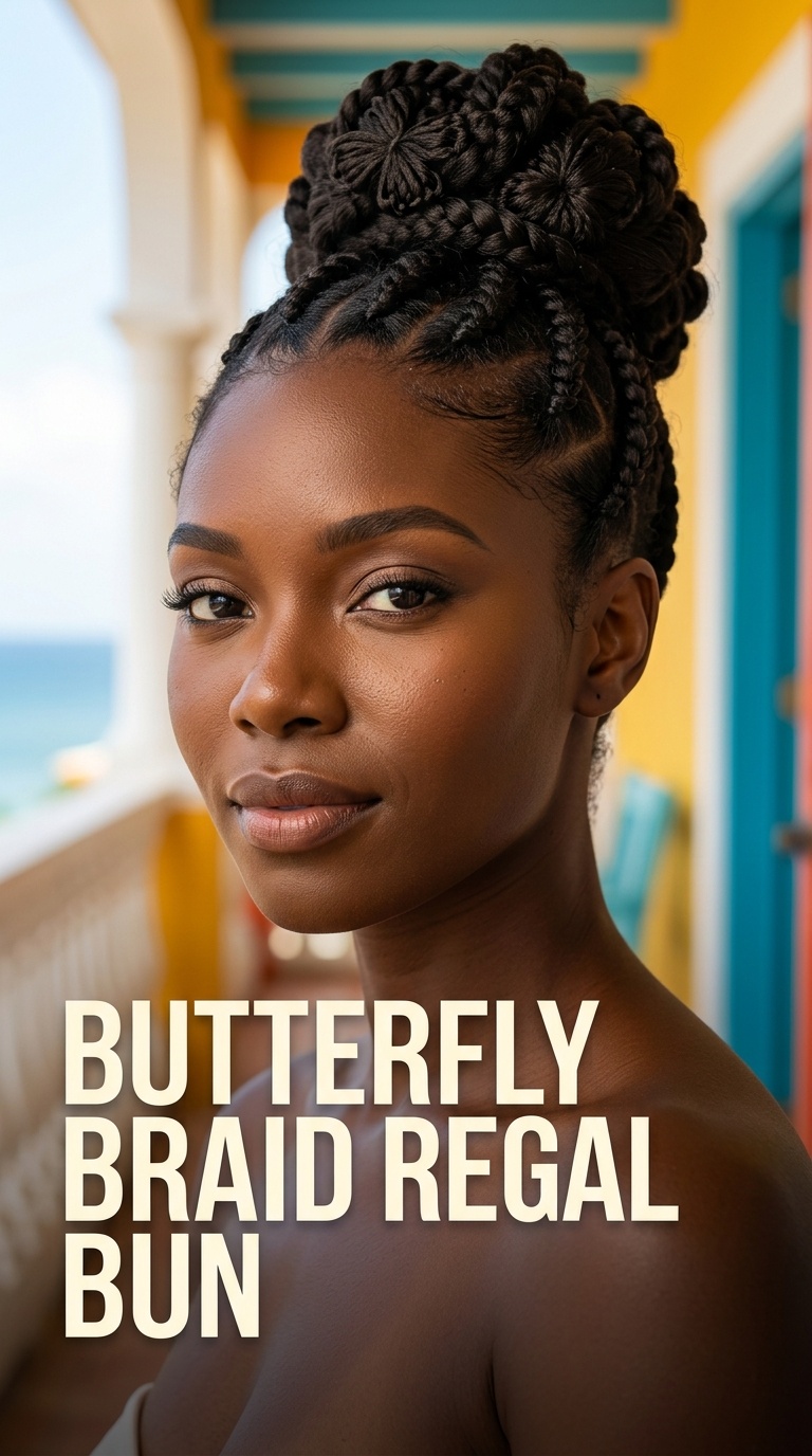 Butterfly Braid Regal Bun
