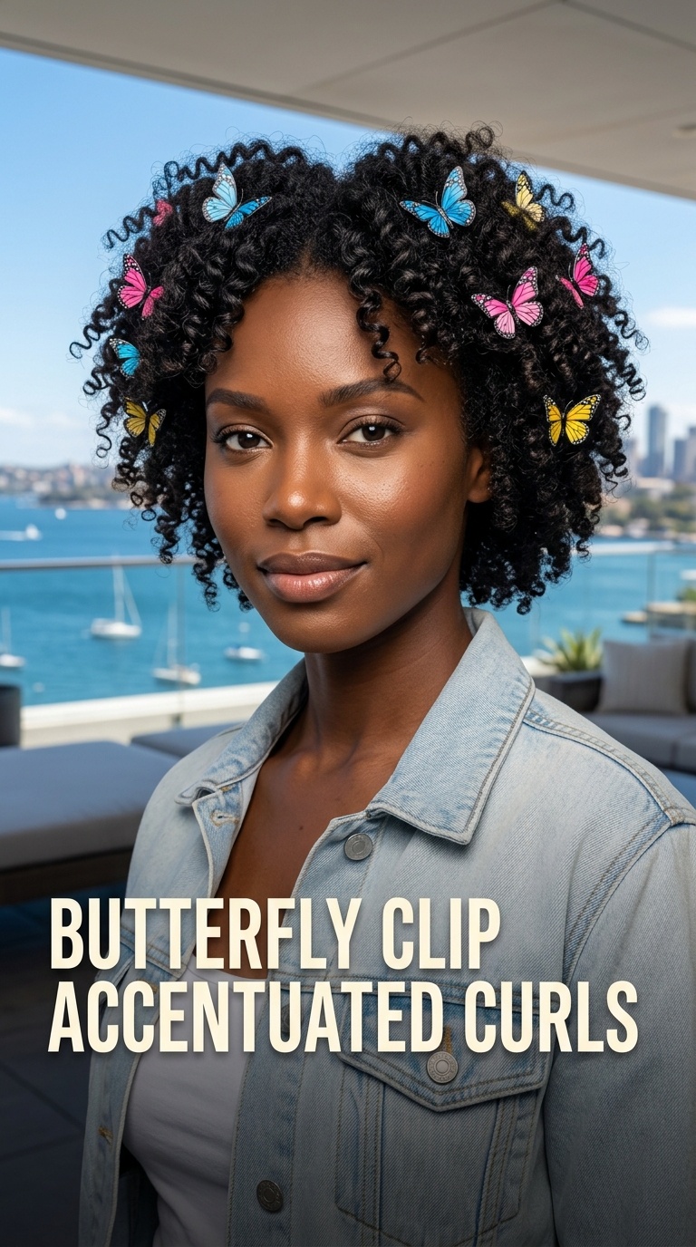 Butterfly Clip Accentuated Curls