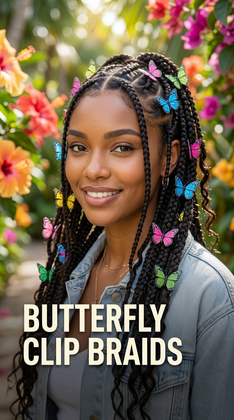 Butterfly Clip Braids