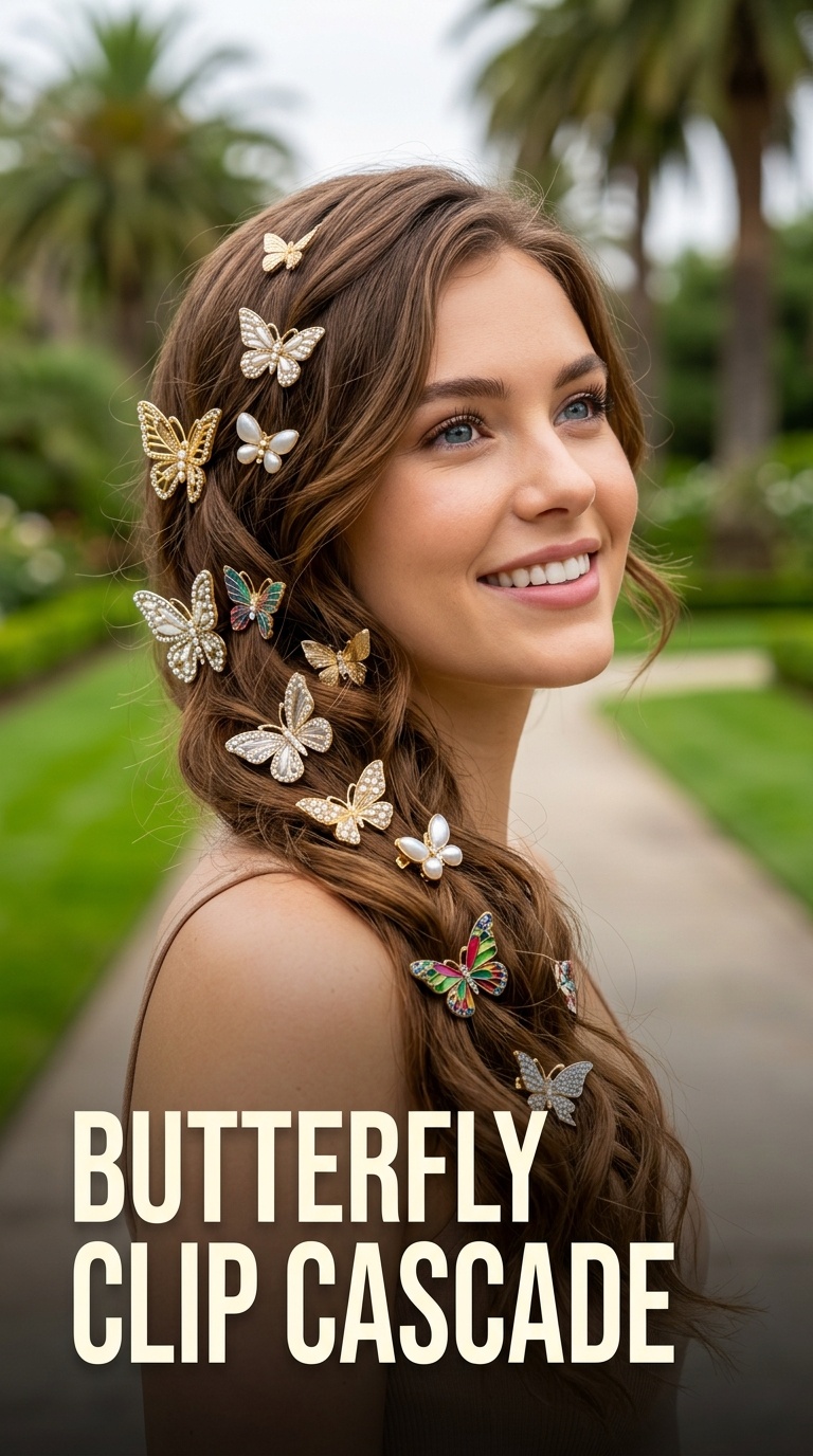 Butterfly Clip Cascade