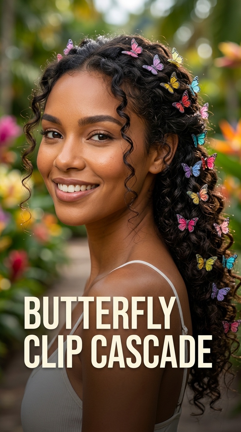 Butterfly Clip Cascade